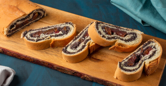 fotografie jídla - makový závin