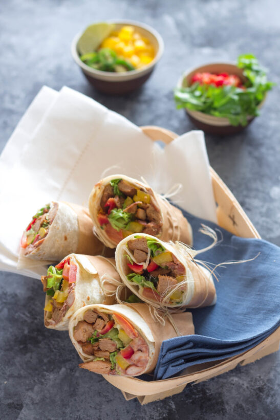 fotografie jídla - wrapy