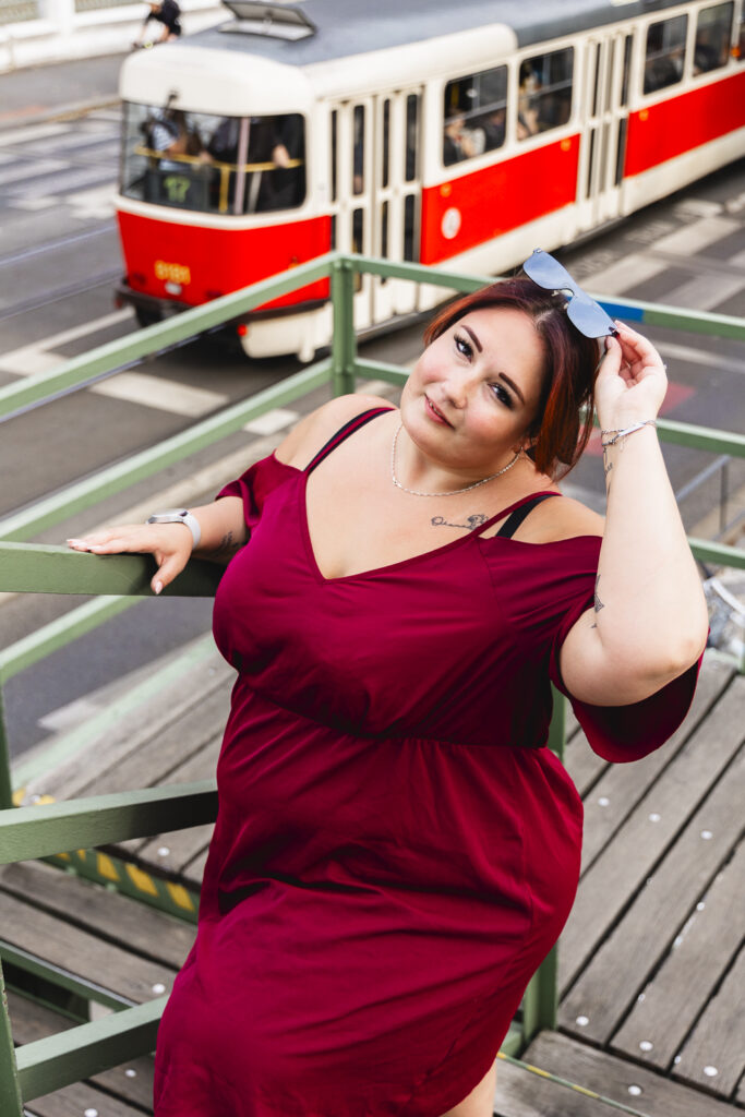 plus size portrétní fotograf