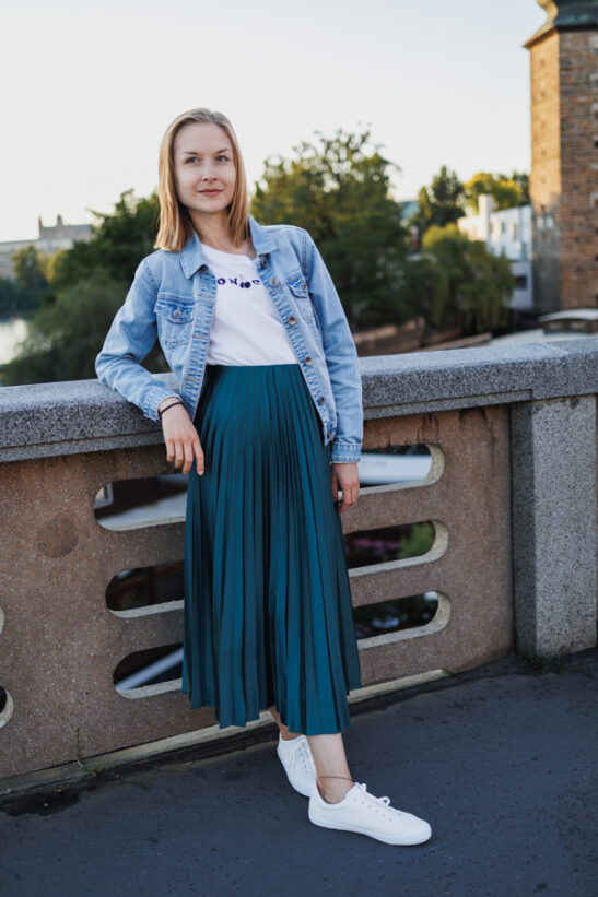 portrét na Náplavce