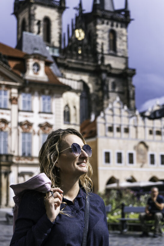 portrét na Staroměstském náměstí